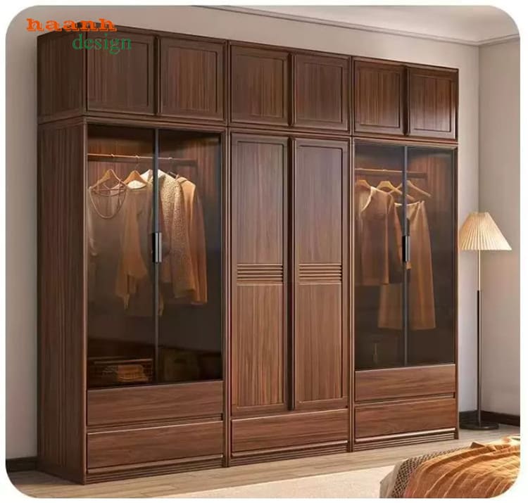 Tủ quần &aacute;o gỗ tự nhi&ecirc;n