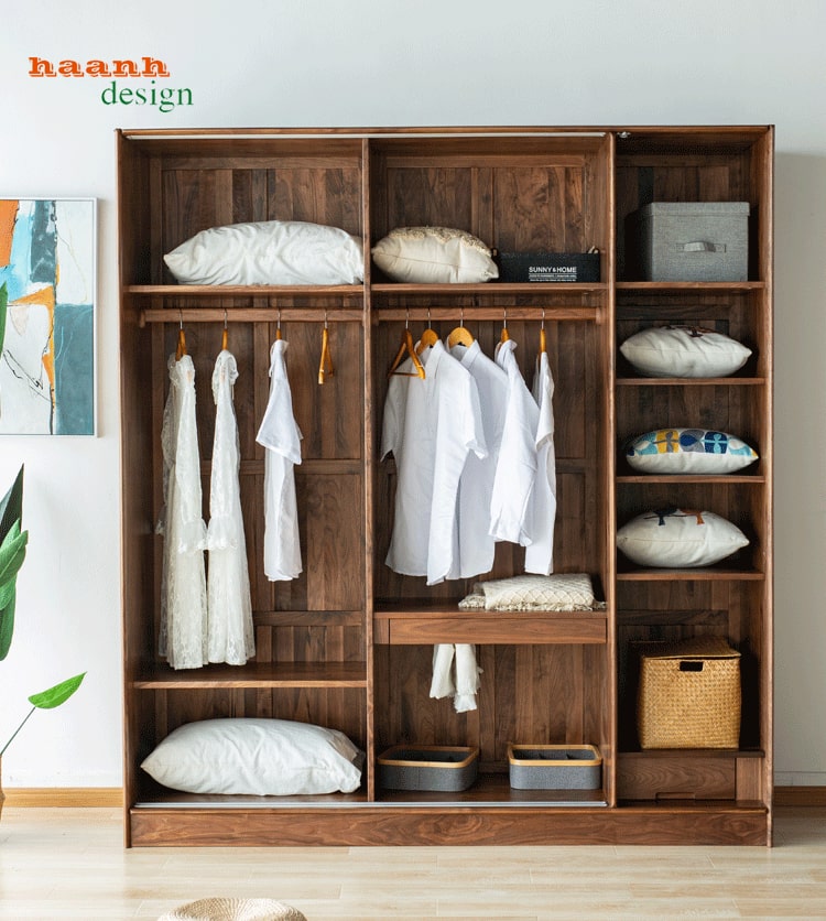 Tủ quần áo gỗ tự nhiên