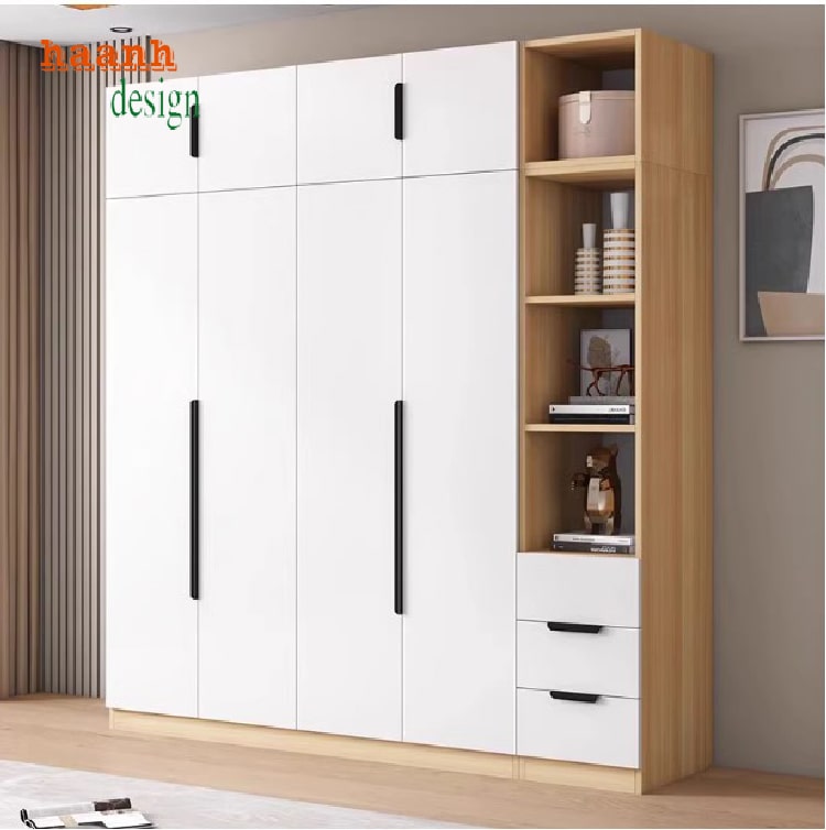 Sắp xếp ngăn nắp với tủ áo trẻ em gỗ công nghiệp-TEE 004
