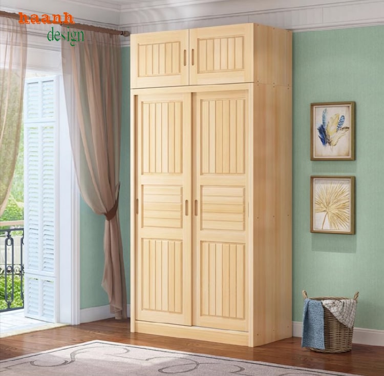 Nâng cao không gian phòng bé với tủ áo trẻ em gỗ sồi-TQA 004
