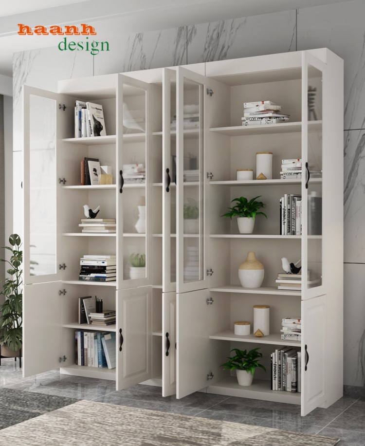 Tủ sách gỗ công nghiệp