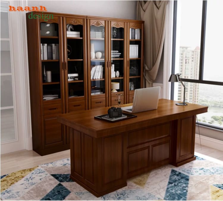 Tủ s&aacute;ch gỗ tự nhi&ecirc;n