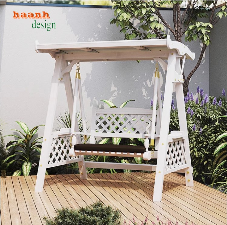 Trải Nghiệm Thú Vị Với Xích Đu Gỗ Ngoài Trời -GNT 011