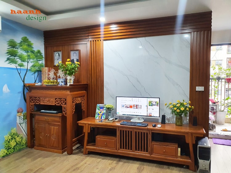 Vách trang trí kệ ti vi đời minh gỗ gõ đỏ chất lượng cao cấp 